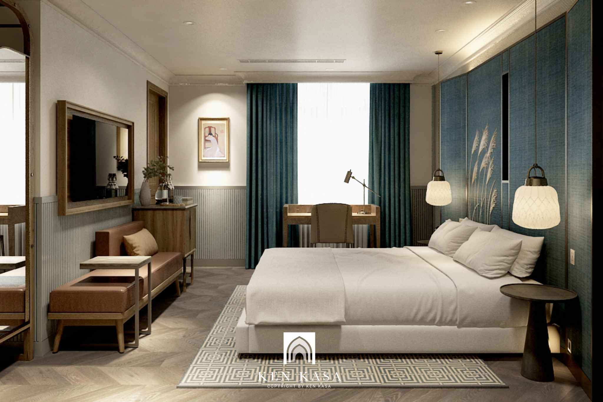 Ph&ograve;ng Deluxe King tại La Passion Hanoi Hotel & Spa